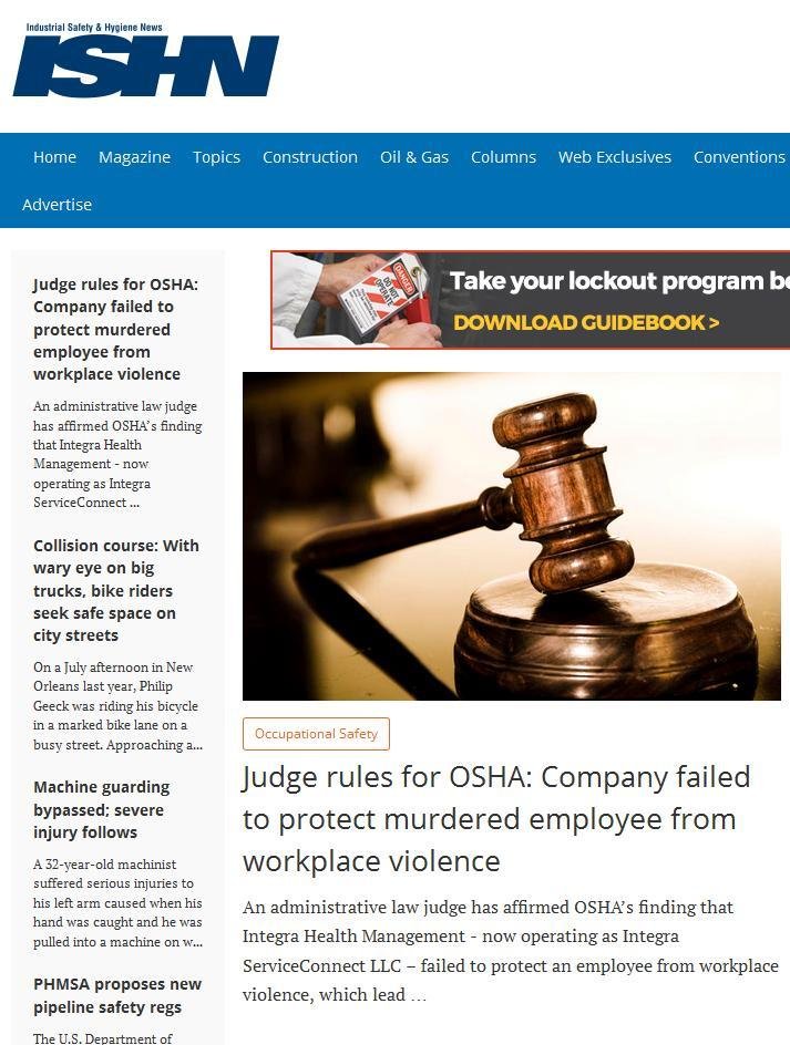 Industrial Safety & Hygiene News