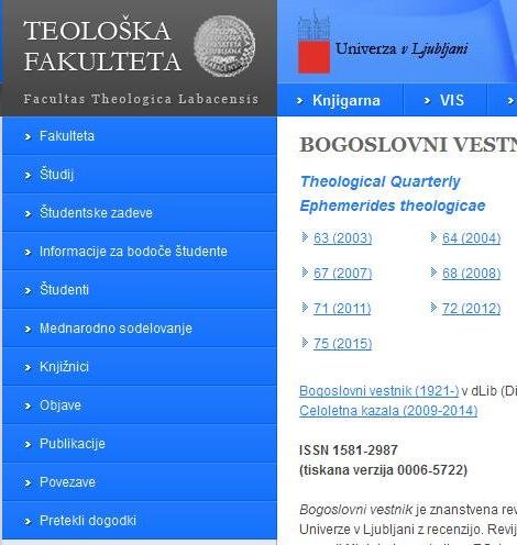 Bogoslovni Vestnik