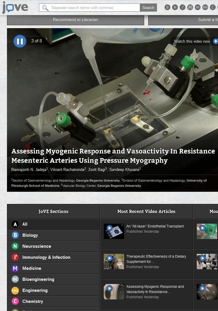 Journal Of Visualized Experiments