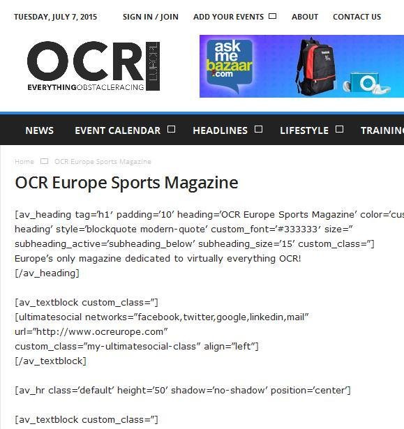 Ocr Europe Sports Magazine