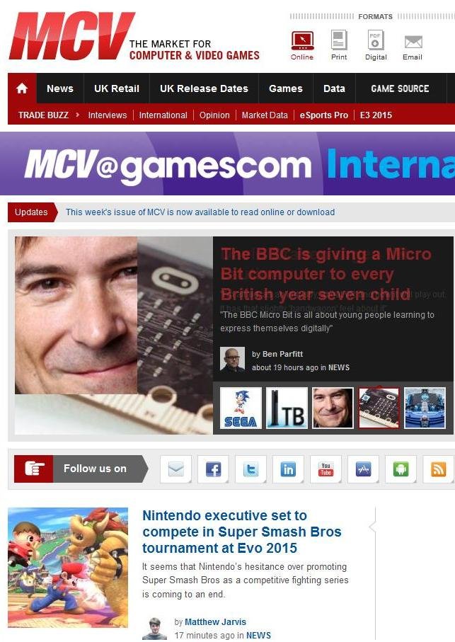 Mcv (Market For Home Computing And Video Games)