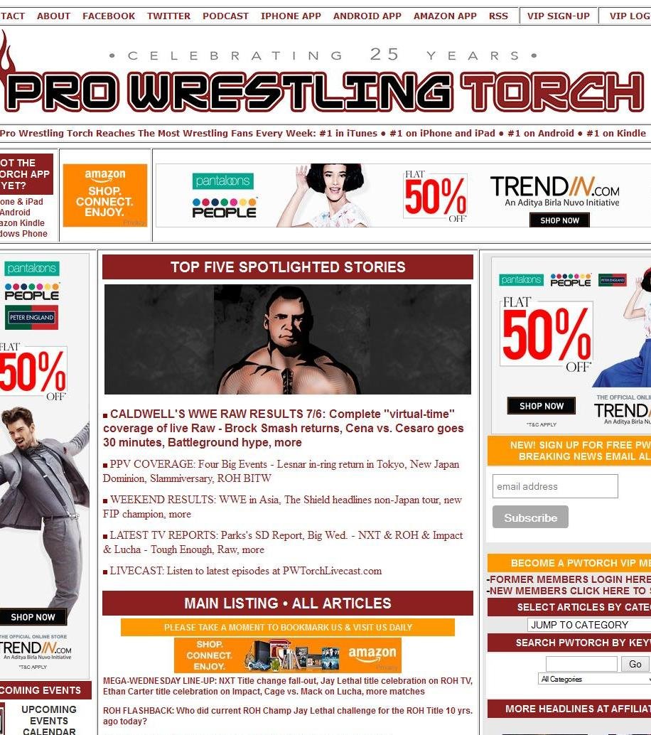 Pro Wrestling Torch live magazine Pro Wrestling Torch