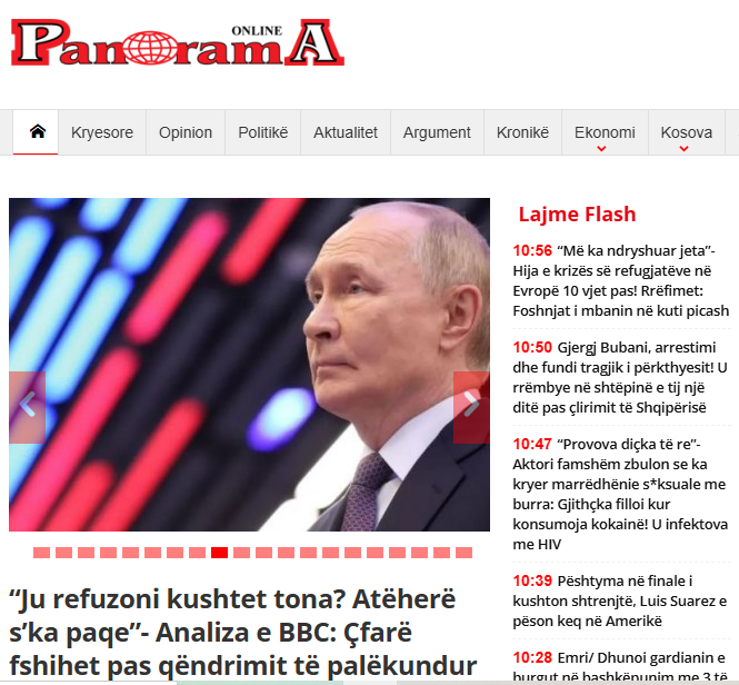 Panorama Albania news live