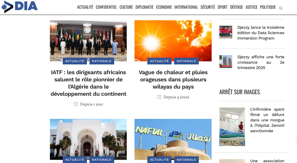 Direct Info Algerie news live