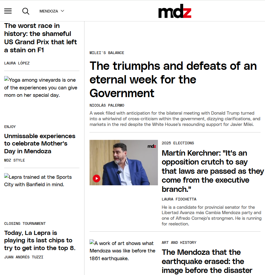 El Diario de Mendoza news live