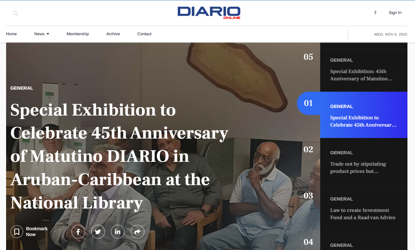 Diario Aruba news live