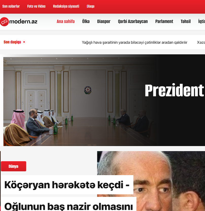 Modern.az news live