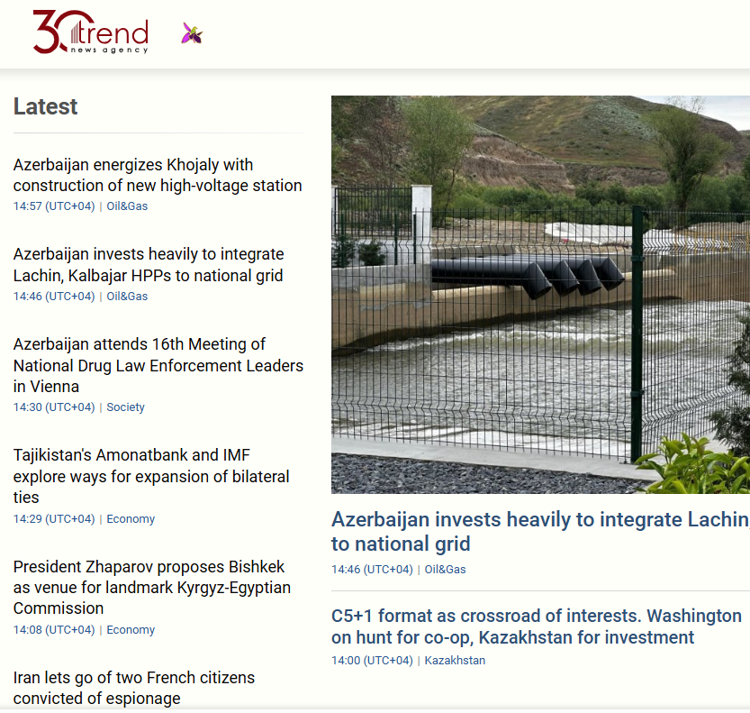 Trend News Agency news live