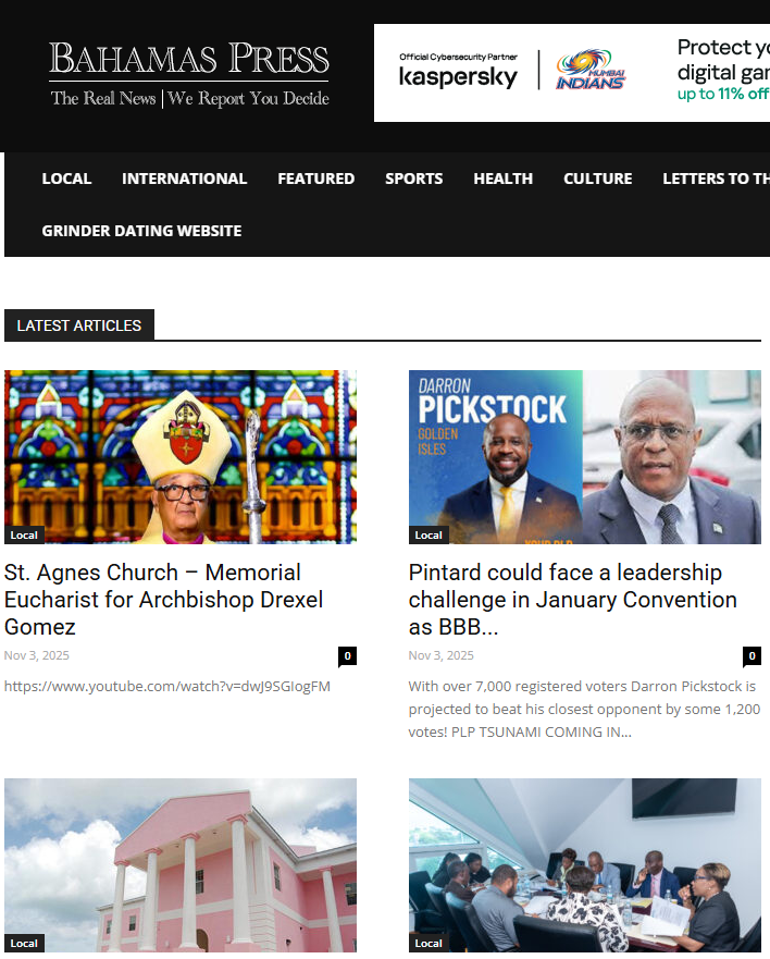Bahamas Press news live