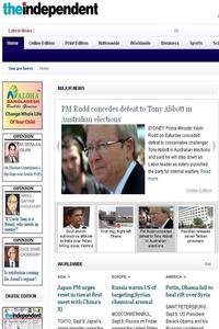 The Independent news live