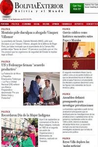 Bolivia Exterior news live