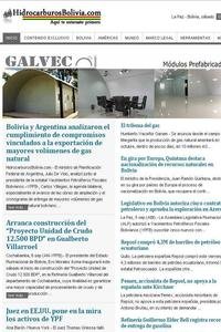 Hidrocarburos Bolivia news live