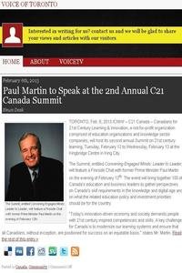 Voice Of Toronto news live