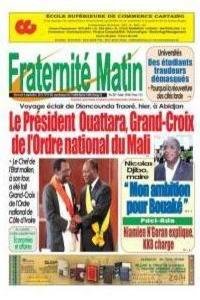 Fraternite Matin news live