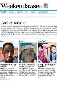 Weekendavisen news live