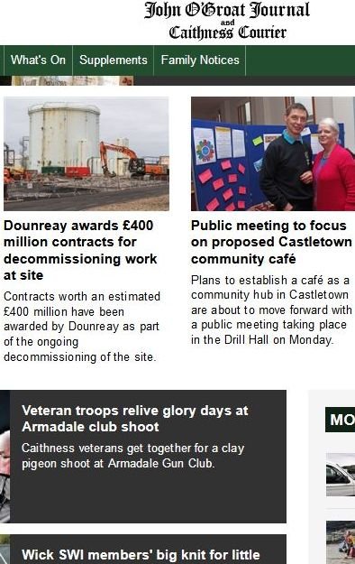 Caithness Courier news live
