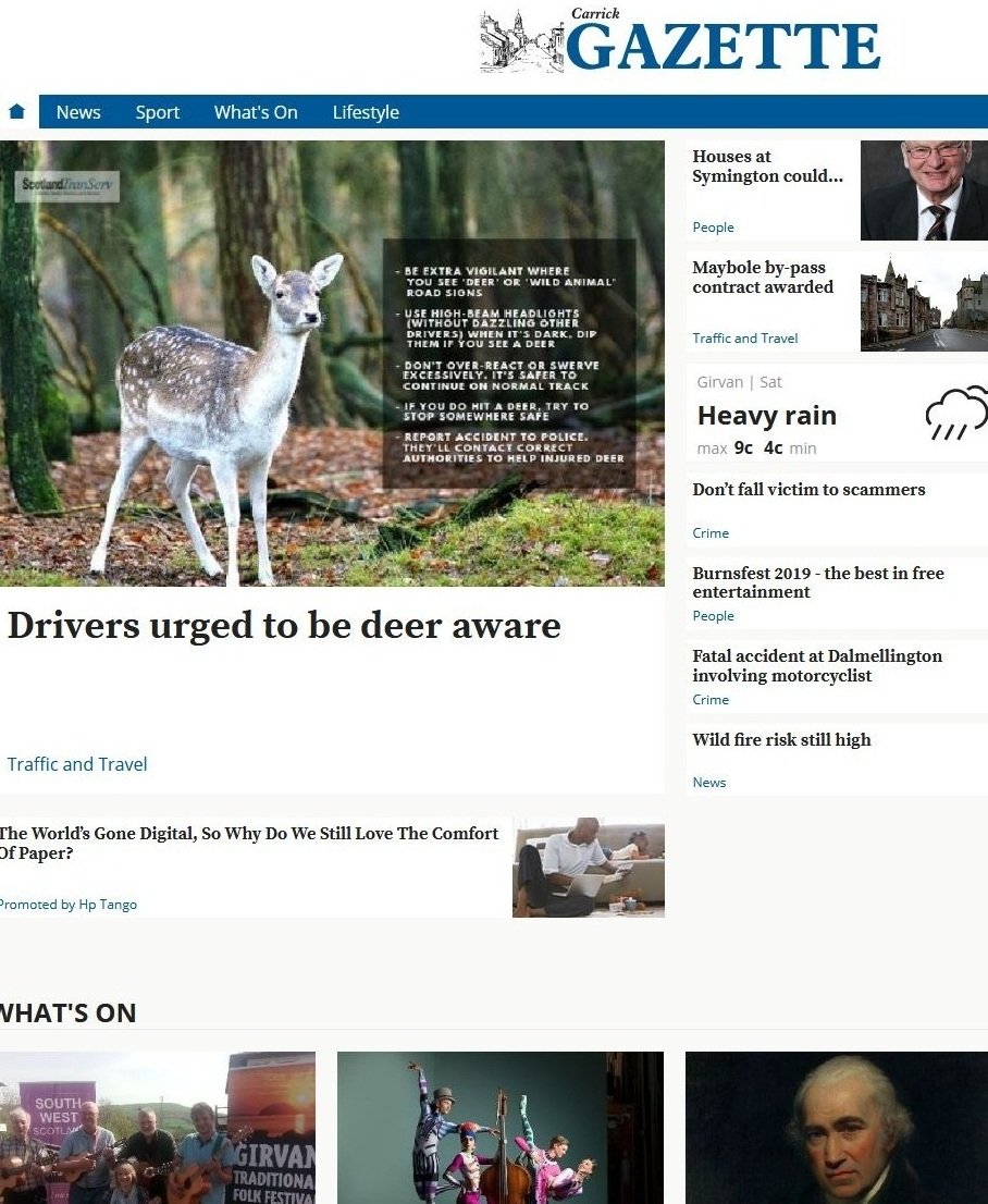 Carrick Gazette news live