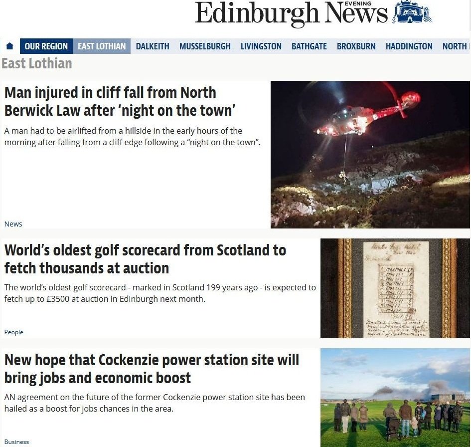 East Lothian News news live