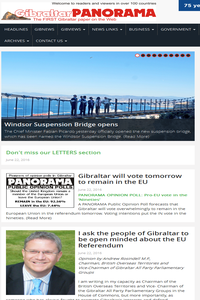 Gibraltar Panorama news live