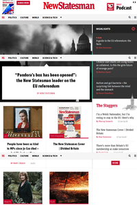 New Statesman news live