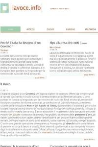 La Voce online news live