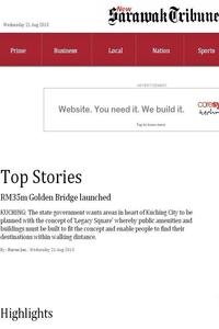 The New Sarawak Tribune news live