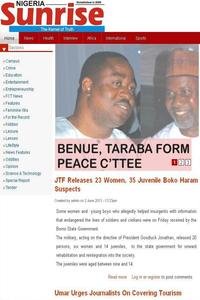 Nigeria Sunrise news live