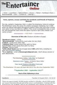 The Entertainer Online news live