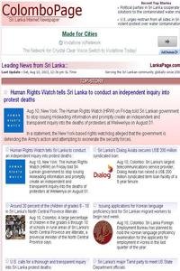 Colombo Page news live