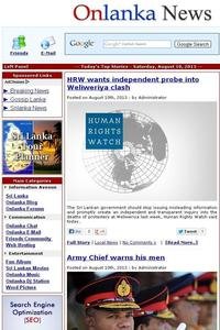 Onlanka News Report news live