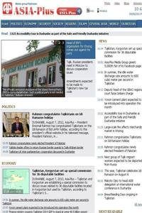 Asia-Plus -Tajikistan news live