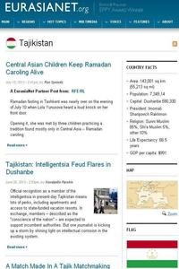 Eurasia Net -Tajikistan news live