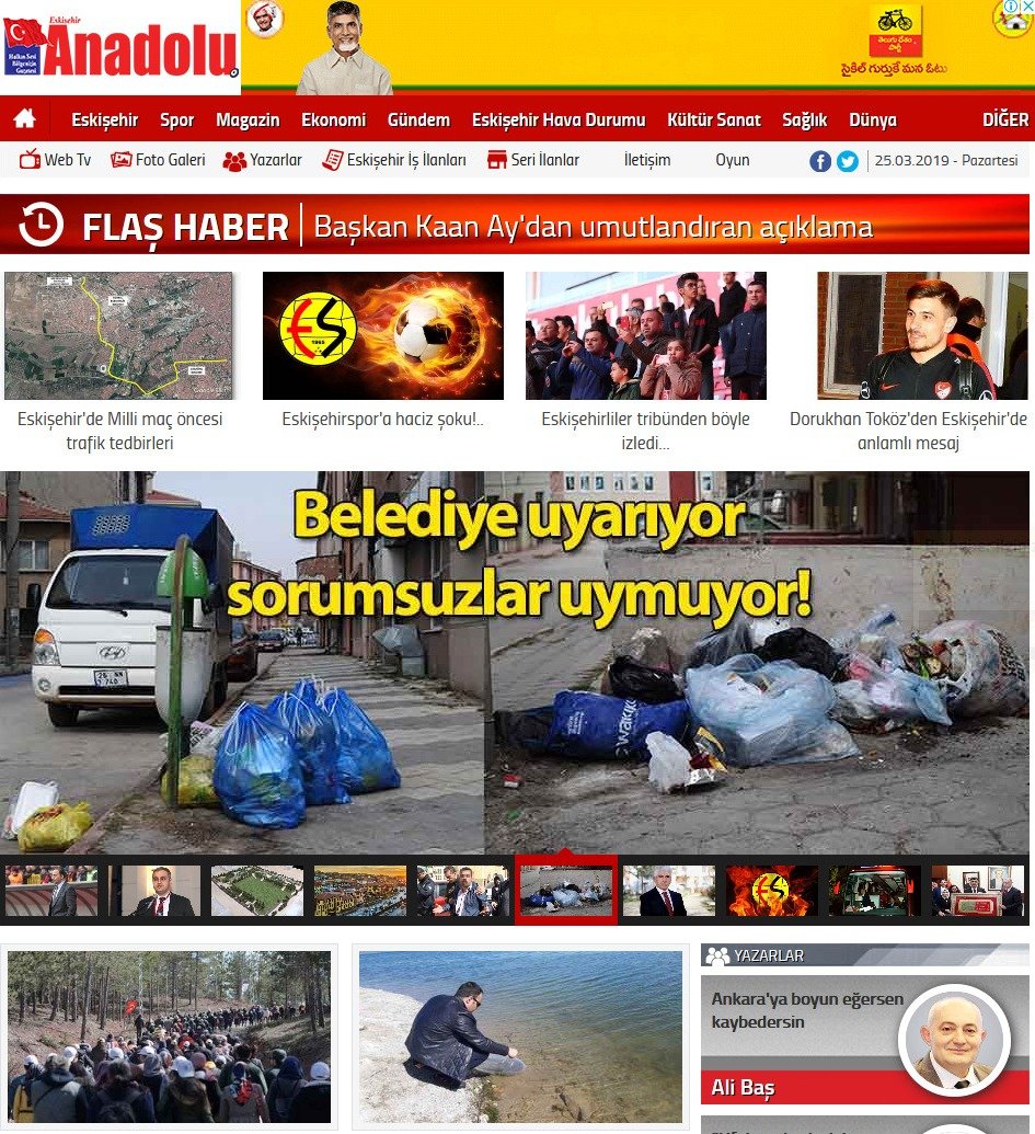 Eskisehir Anadolu Gazetesi news live