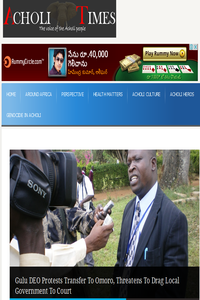 Acholi Times news live