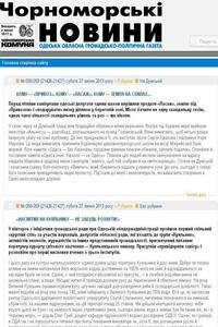 Chornomorski Novyny news live