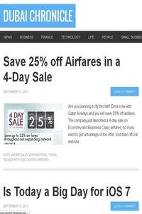 Dubai Chronicle news live