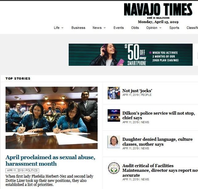 Navajo Times news live