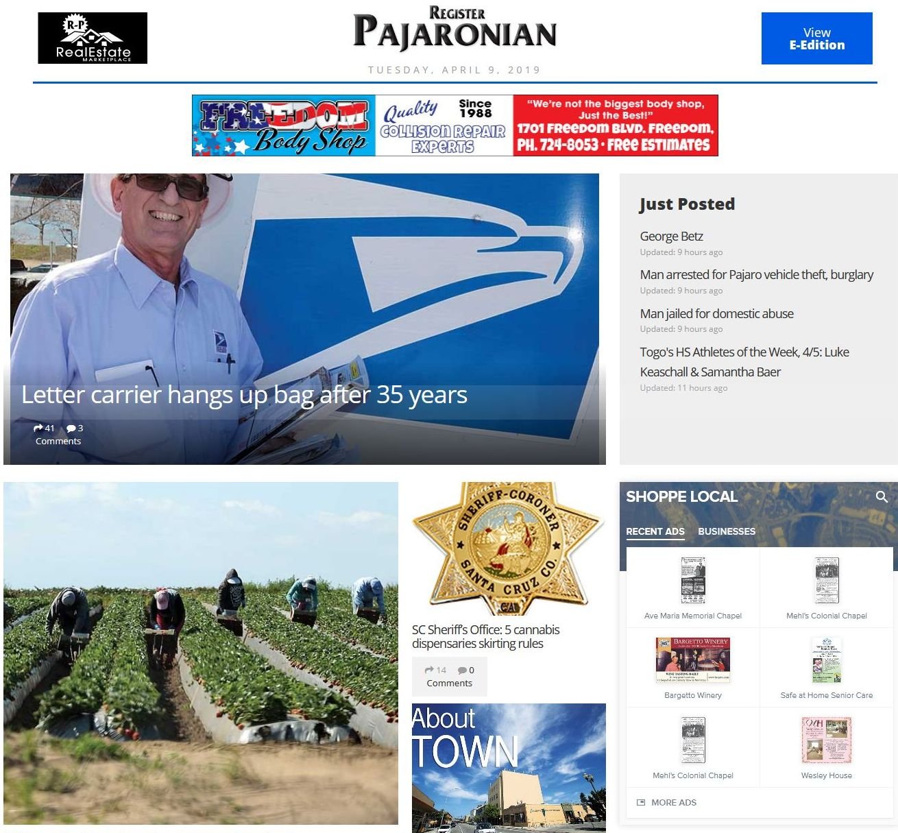 Register Pajaronian news live