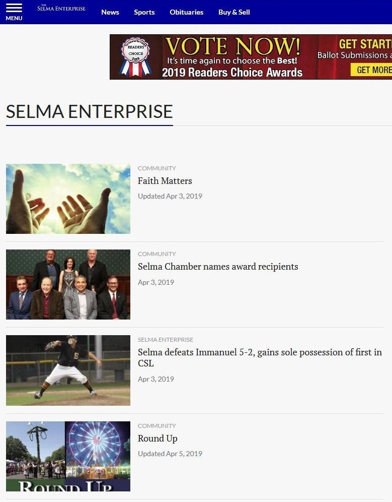 Selma Enterprise news live