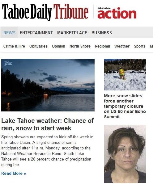 Tahoe Daily Tribune news news live