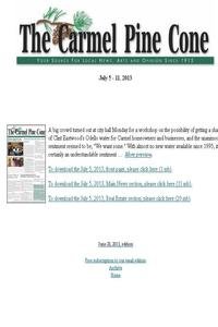 The Carmel Pine Cone news live