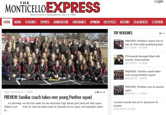 Monticello Express news live
