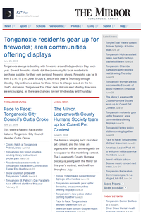 Mirror Tonganoxie news live