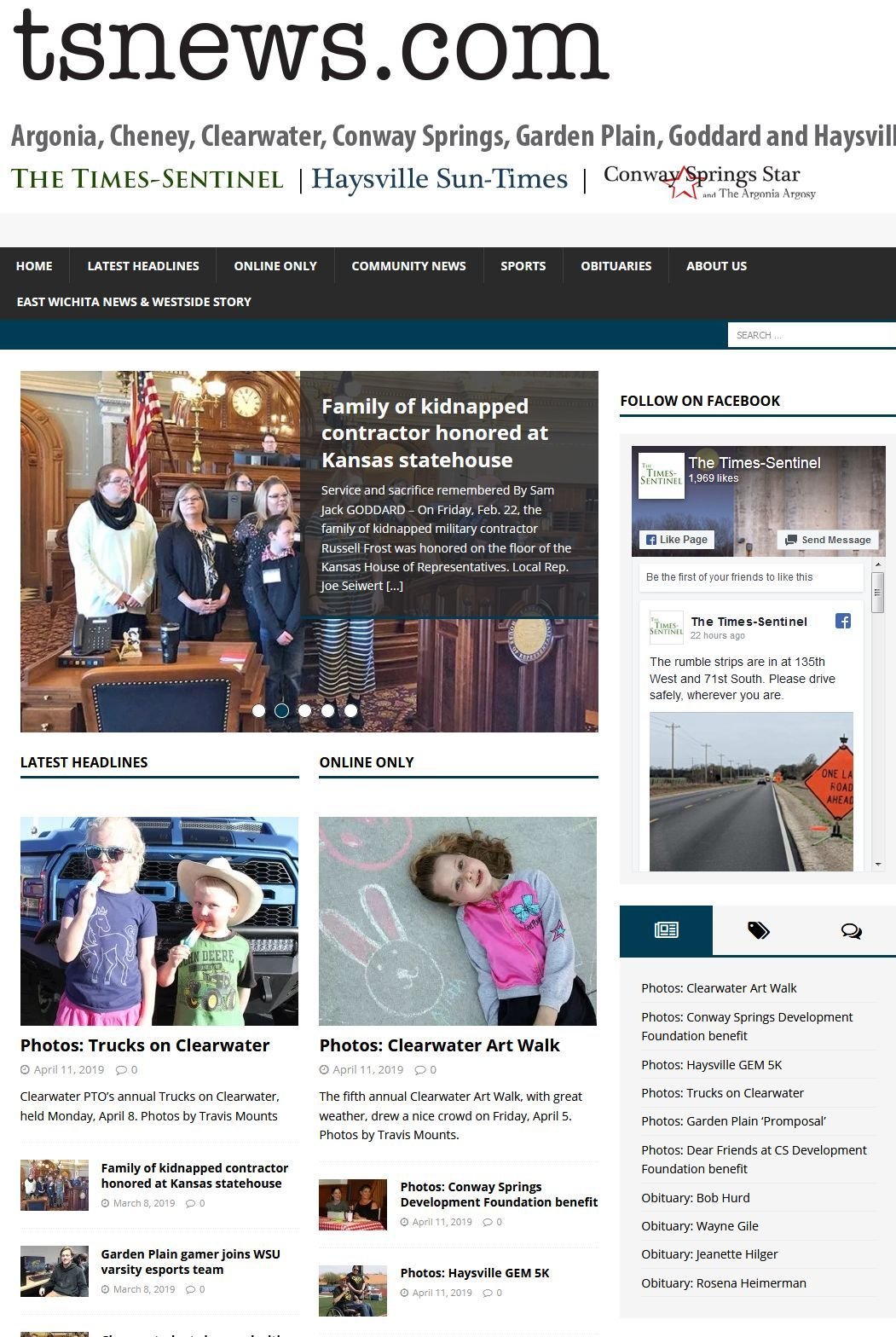 The Times Sentinel news live