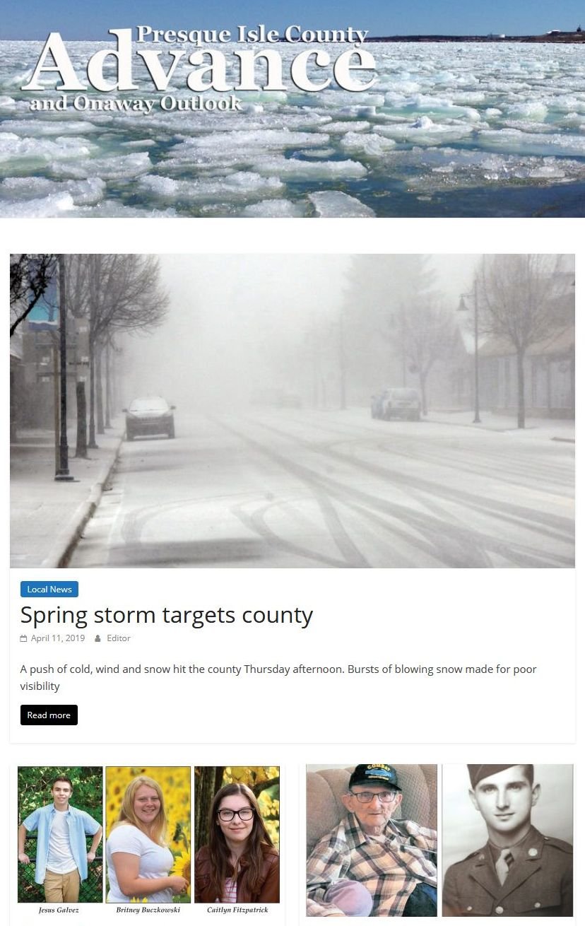 Presque Isle County Advance news live