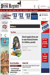 The Clarkdale Press Register news live