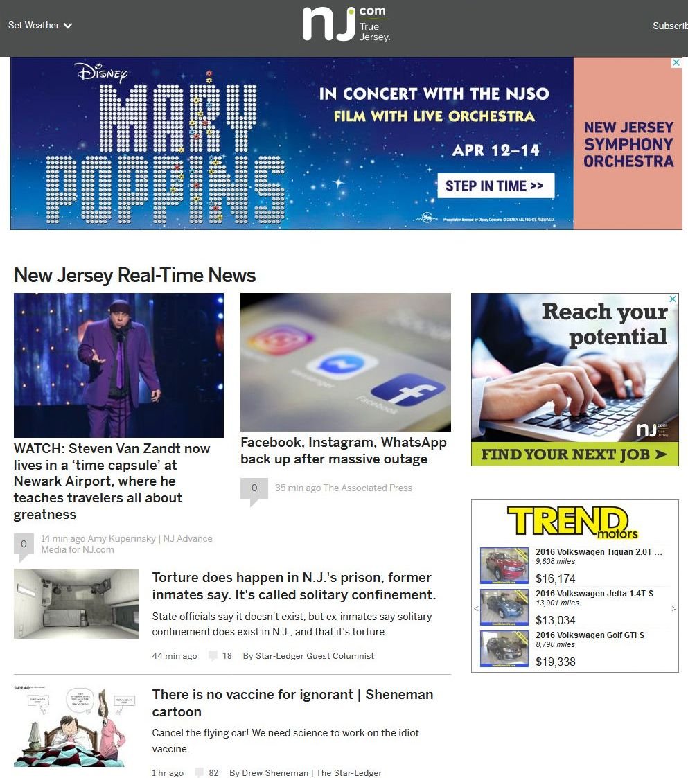 New Jersey Online news live