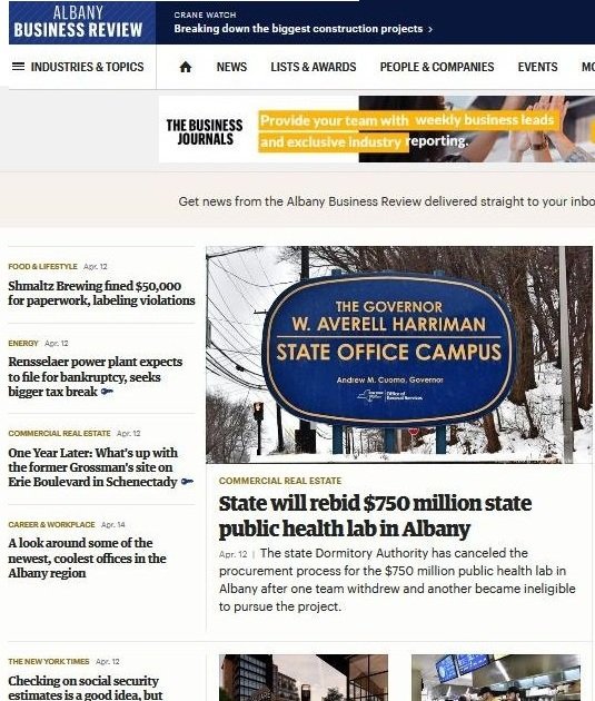 Capital District Business Review news live