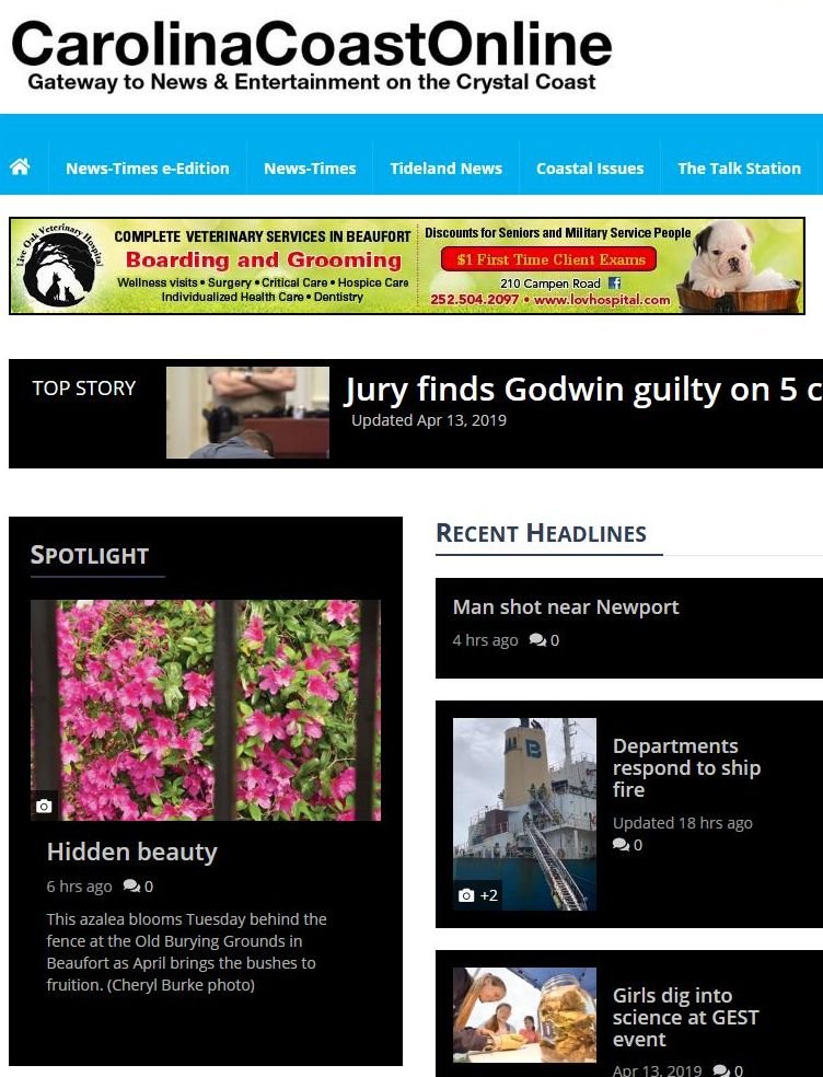 Carolina Coast Online news live