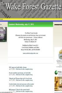 The Wake Forest Gazette news live